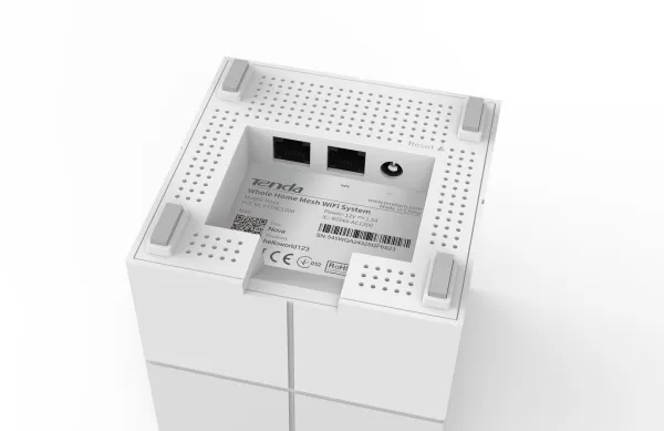 Tenda Nova MW6 - Wi-Fi-system - (3 routere) - op til 6000 sq.ft - mesh 1GbE - Wi-Fi 5 - Dual Band