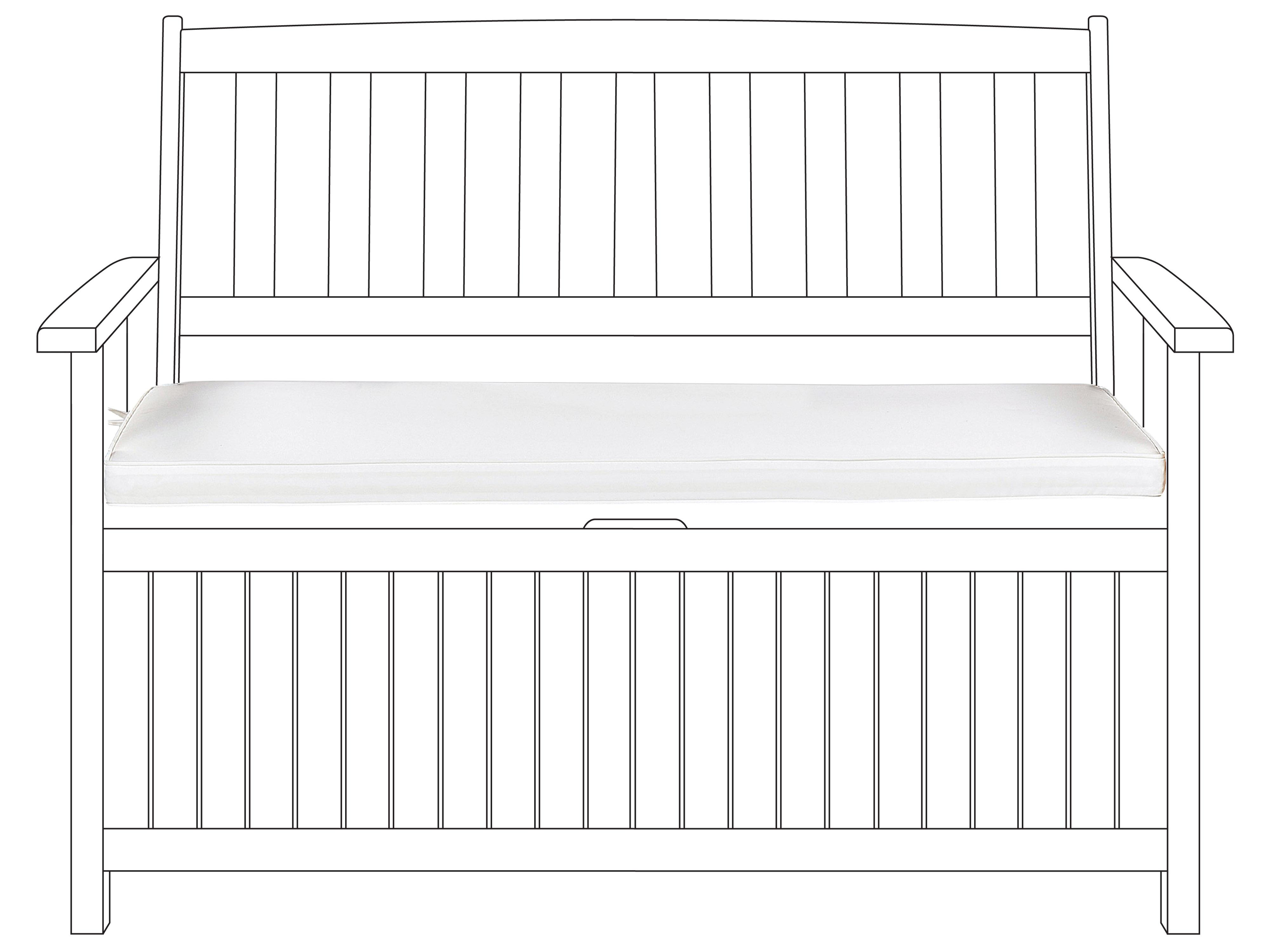 Zitkussen voor bank SOVANA 108 x 45 cm Gebroken wit