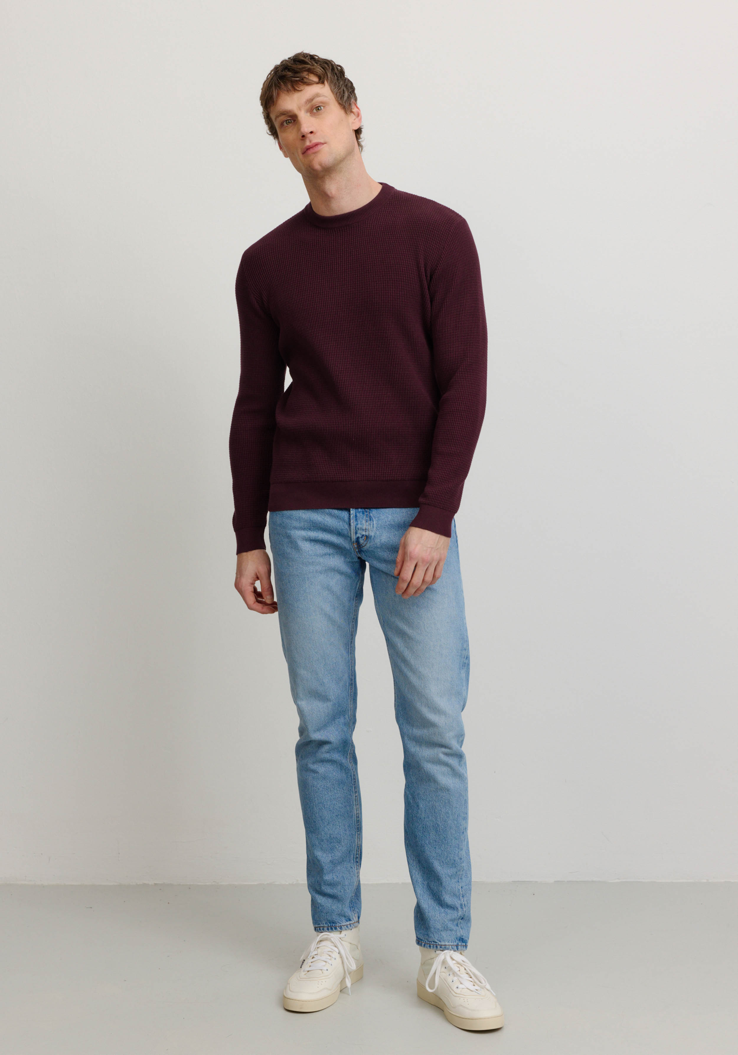 Recolution Strickpullover Lupin Dark Plum