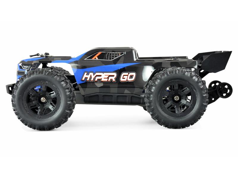 Amewi Truggy Hyper GO Brushed 4WD GPS, Blau 1:16, RTR Off-Road RC Modellauto mit Allradantrieb und 40 km/h Höchstgeschwindigkeit