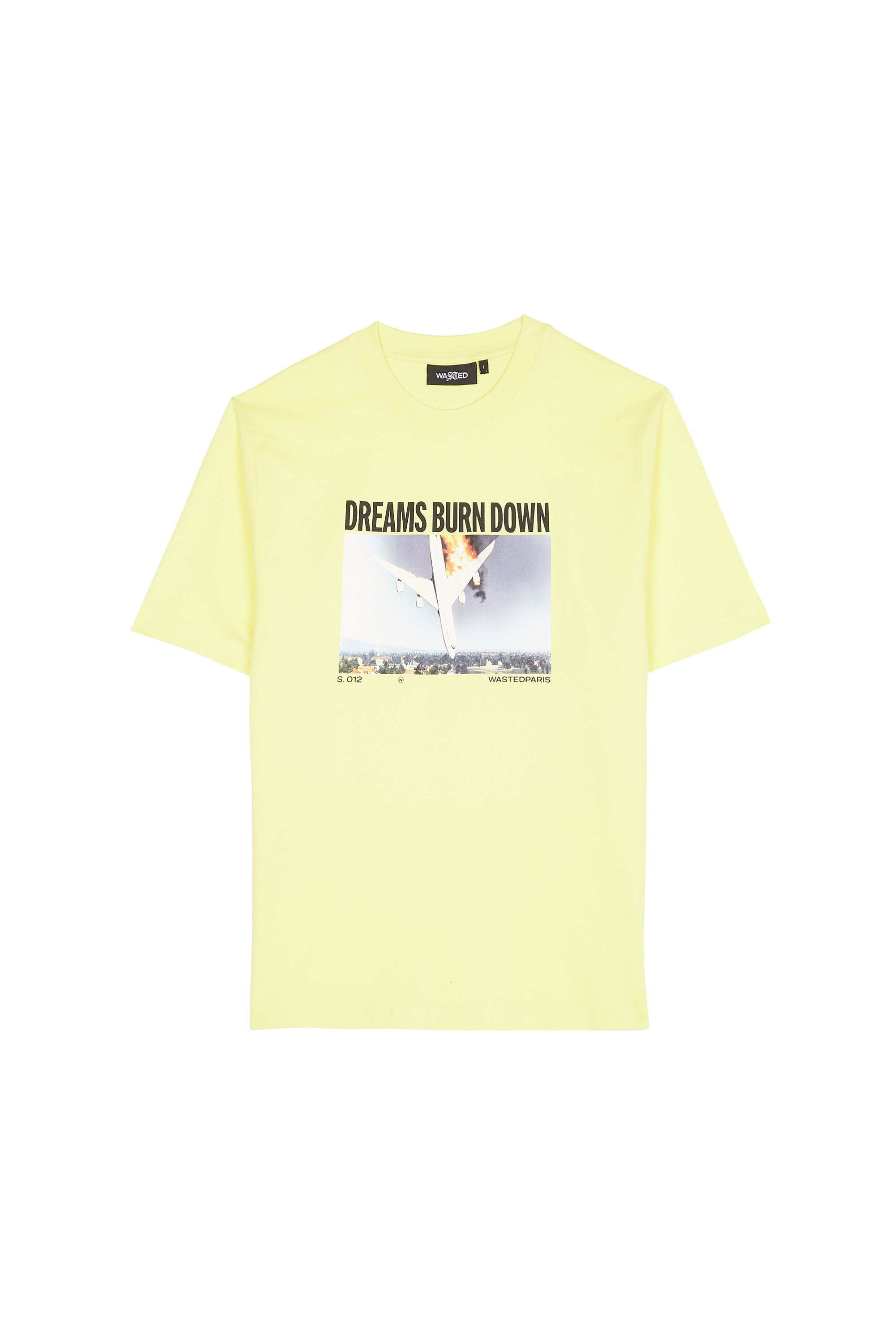 WASTED T-shirt  DREAMS BURN DOWN Jaune