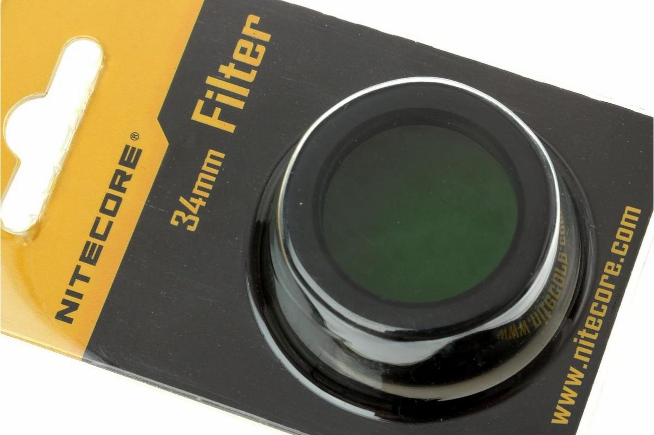 Nitecore filter, groen, 34 mm