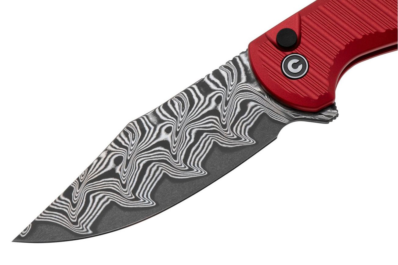 CIVIVI Stormhowl C23040B-DS1, Damascus, Milled Red Aluminum, zakmes