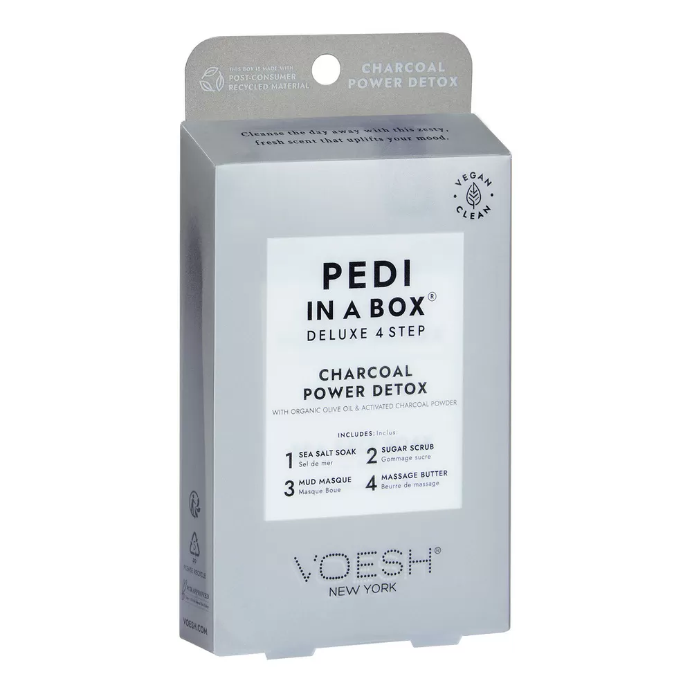VOESH Pedi in a Box Charcoal Power Detox - 1 stk.