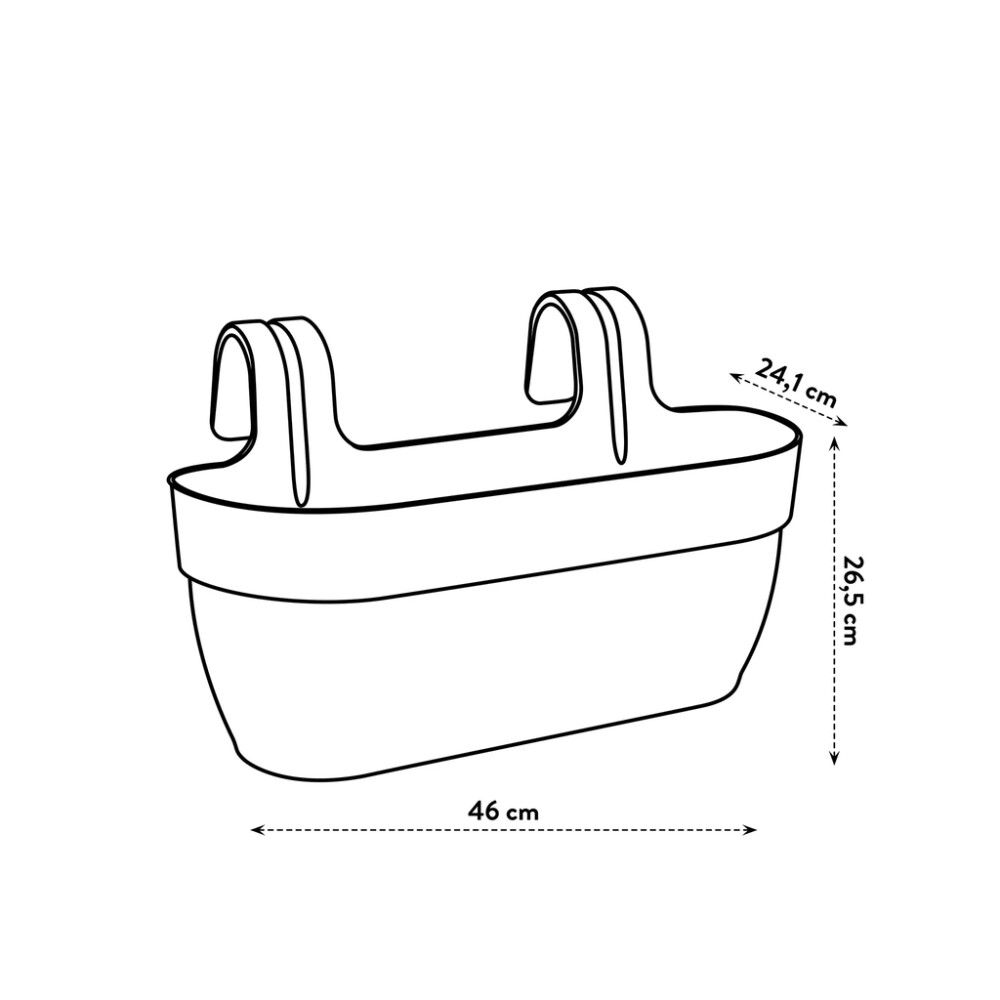 BALKONGKRUKKE ELHO VIBIA CAMPANA 46 CM GRØNN