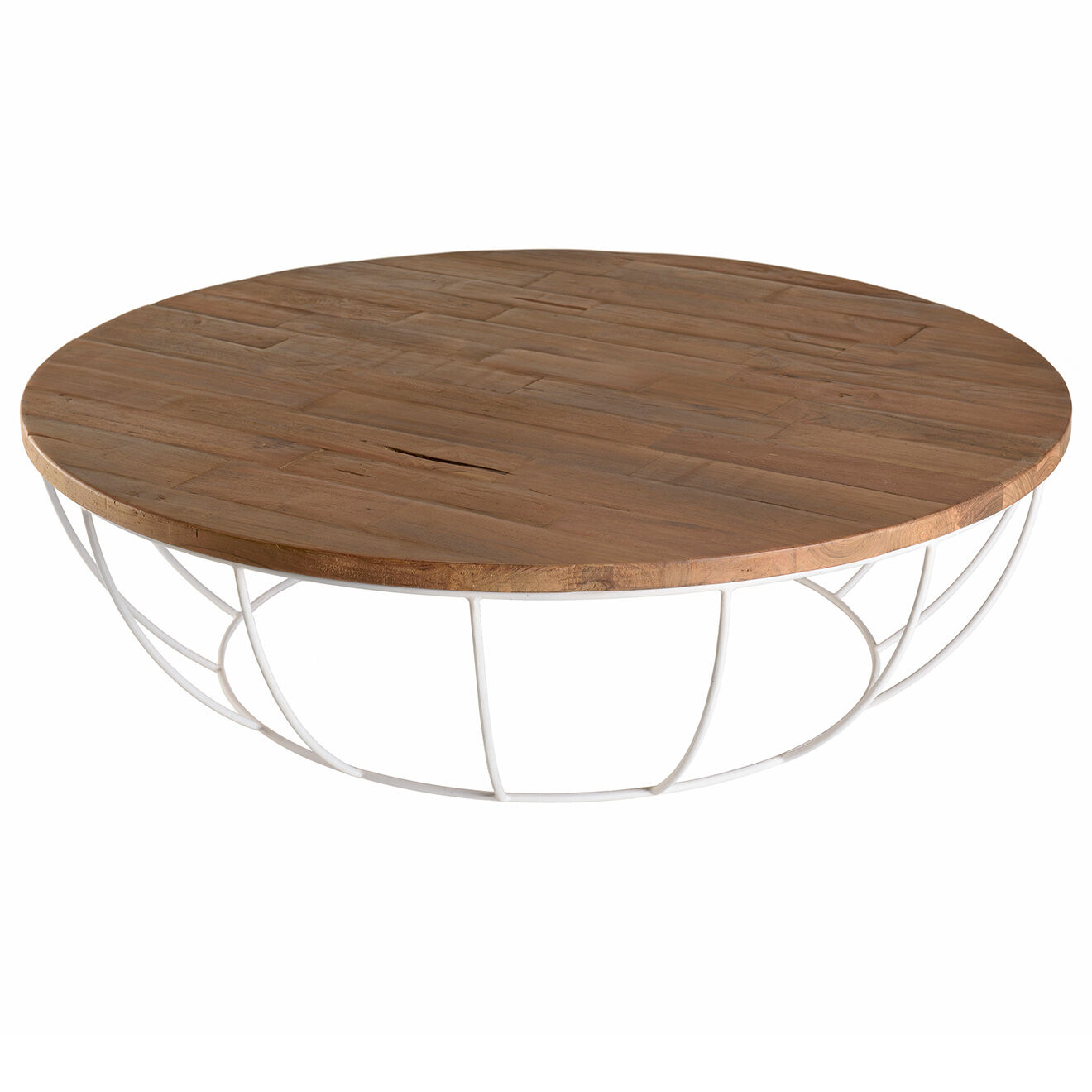 Macabane Table basse Sixtine bois naturel  - D.120xH.35 cm