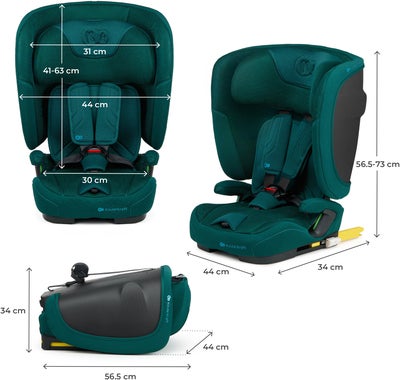 Kinderkraft FIX2GO i-Size Bilstol, Green
