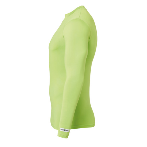 Camiseta térmica Uhlsport tamanho G, verde vibrante.
