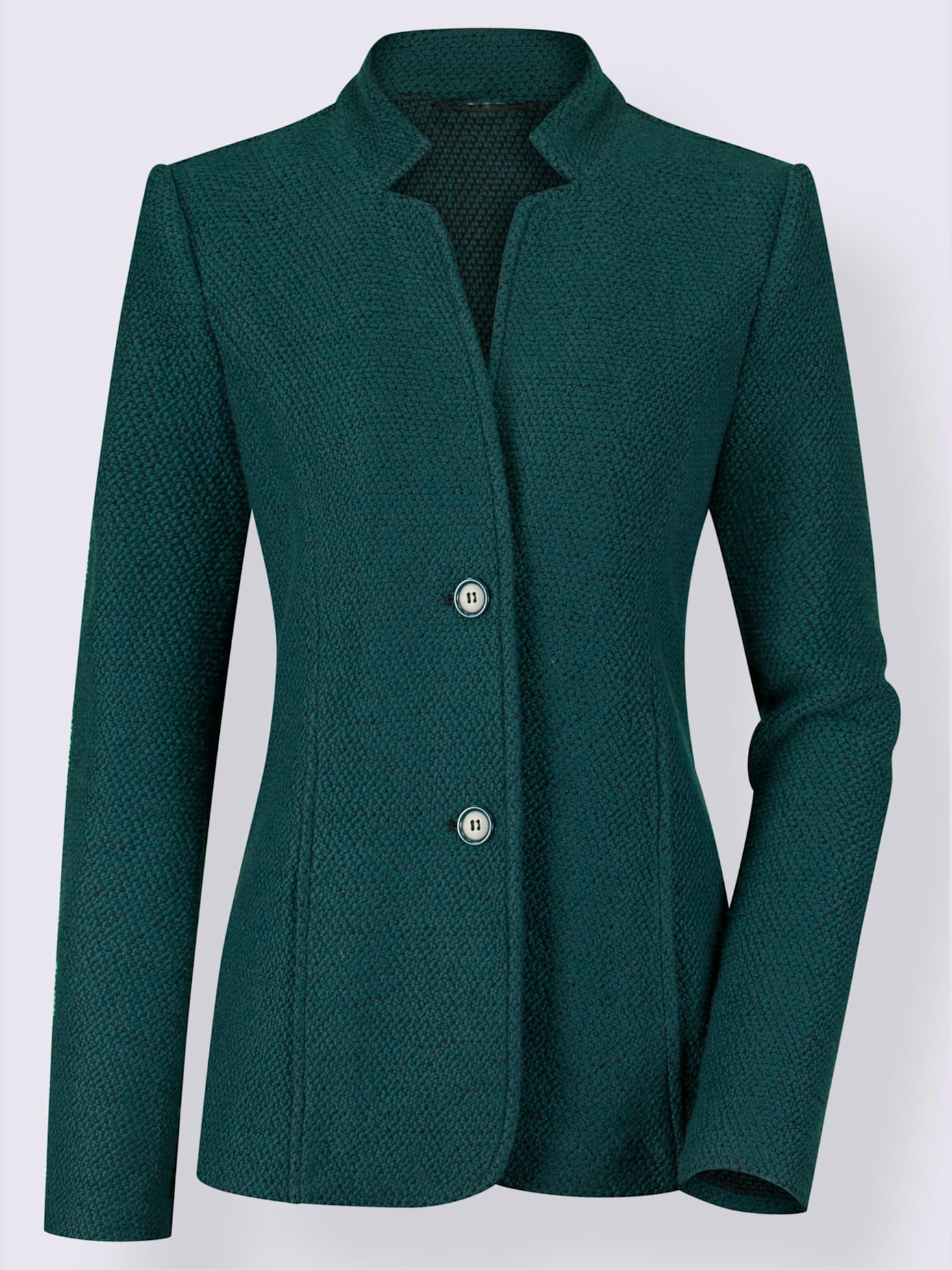 Blazer doux au col montant