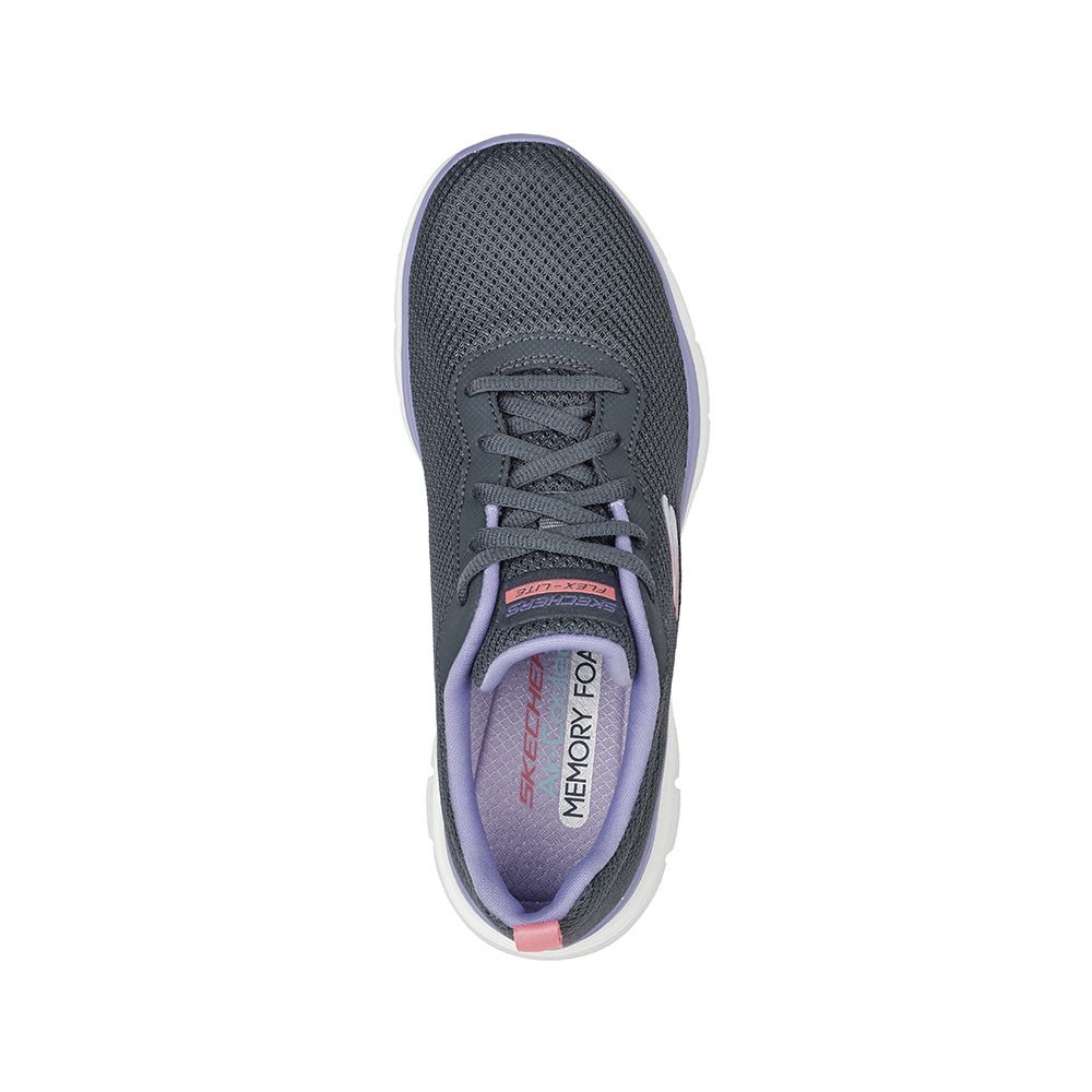 Skechers FLEX APPEAL 4.0 BRILLIANT VIEW - Chaussures fitness Femme charcoal/purple