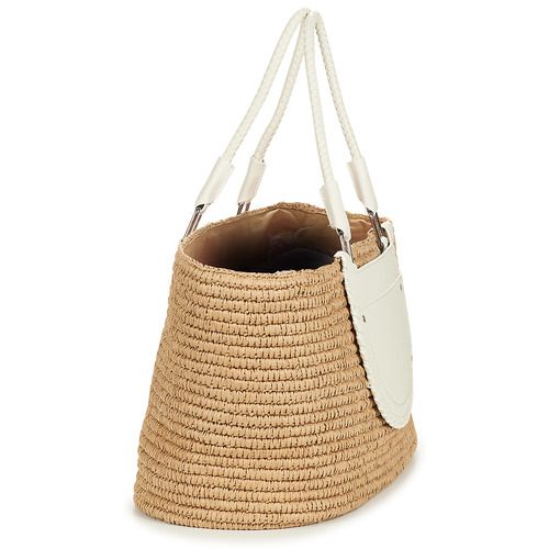 Esprit - DEMI SHL BAG - Beige / Blanc