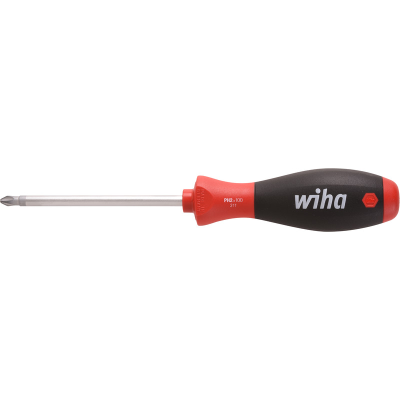 Wiha schroevendraaier SoftFinish PH 2x100mm*