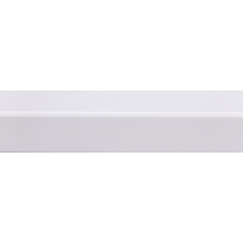 Hoeklat zelfklevend MDF wit folie 33x33 mm 260 cm