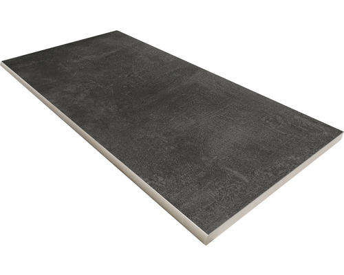 Zwembadrandsteen New Conc antraciet rond 30 x 60 cm