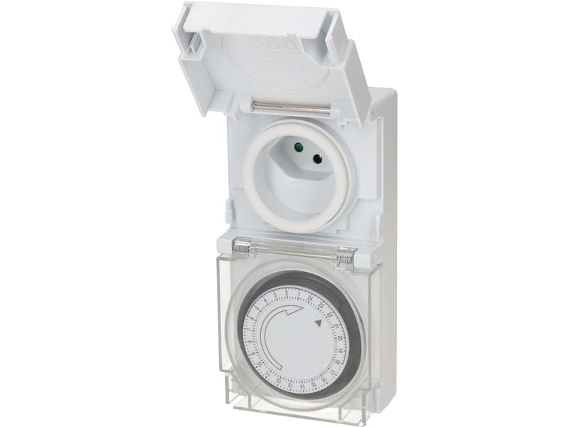 Max Hauri Zeitschaltuhr IP55 24 h Mechanisch Zeitschaltuhr für die Zwischenstecker-Montage