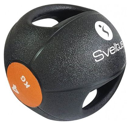 Medecine ball a poignée Sveltus noir poids au choix