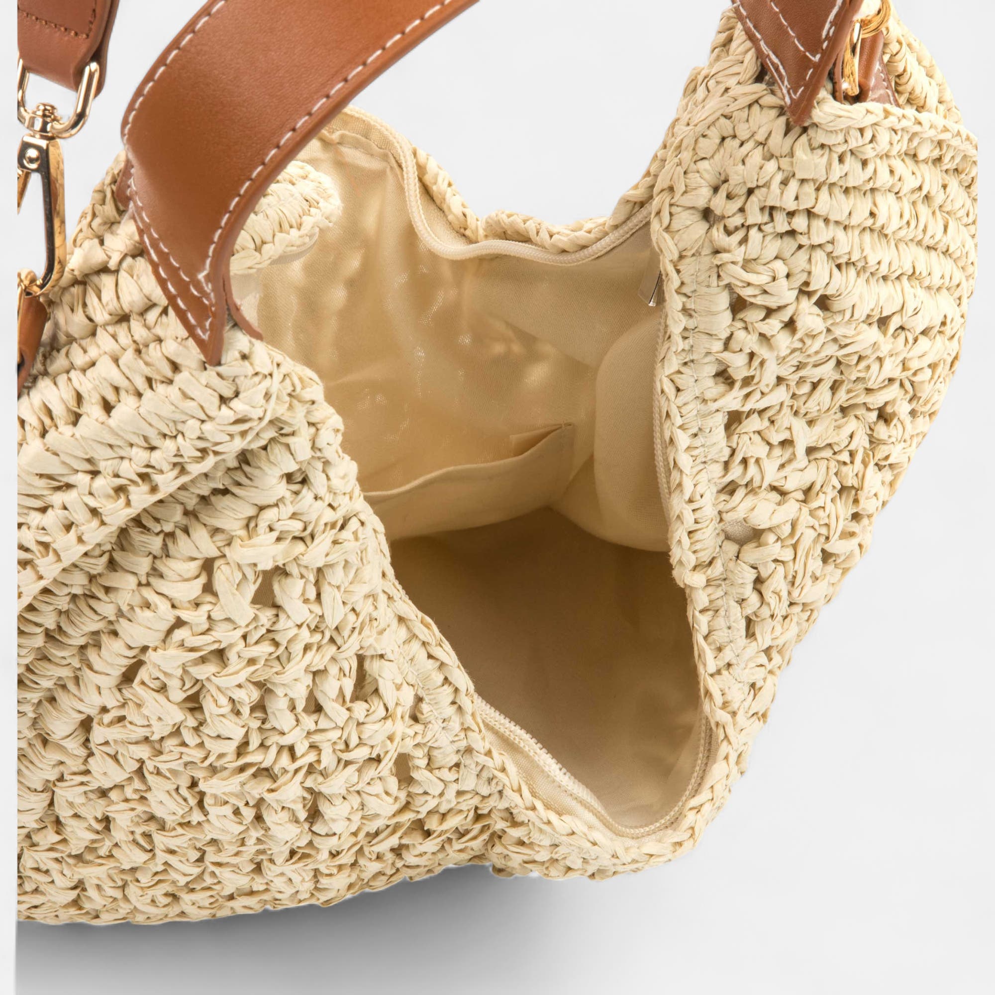 Sac bandoulière beige