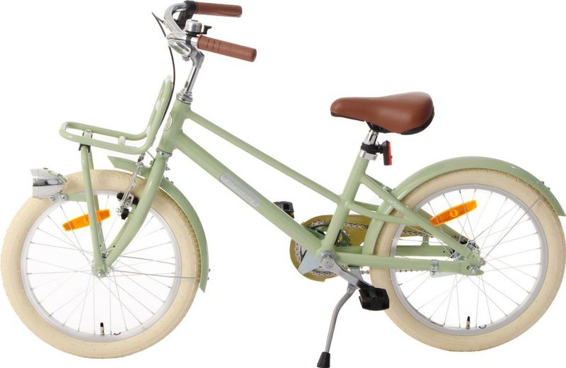 AMIGO Urban Meisjesfiets 18 Inch - Kinderfiets voor 5 tot 7 Jaar - 105-120 cm - Groen