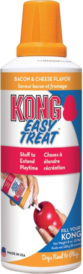 Kong hondensnack Easy Treat spuitbus cheddarkaas 236 ml
