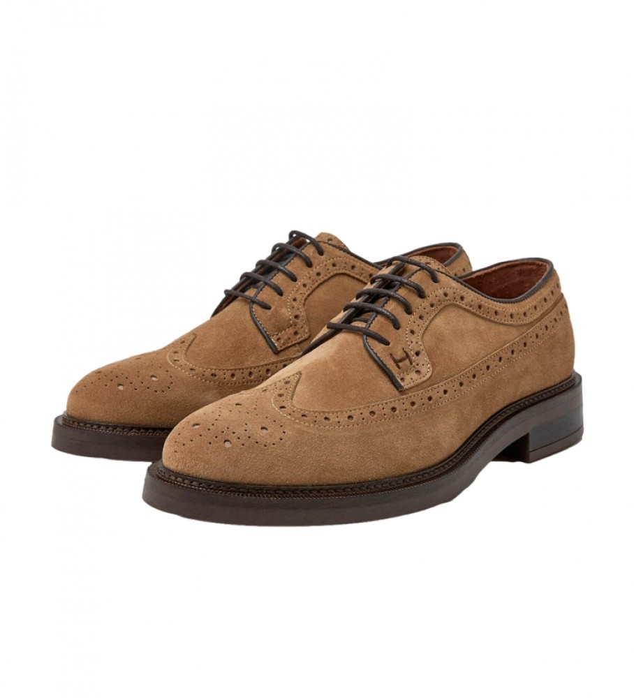 Sapatos sem cadarço Hackett Vega em couro marrom