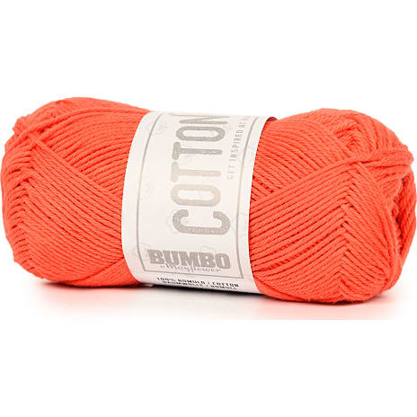 BUMBO Bomuldsgarn - Orange rød 230