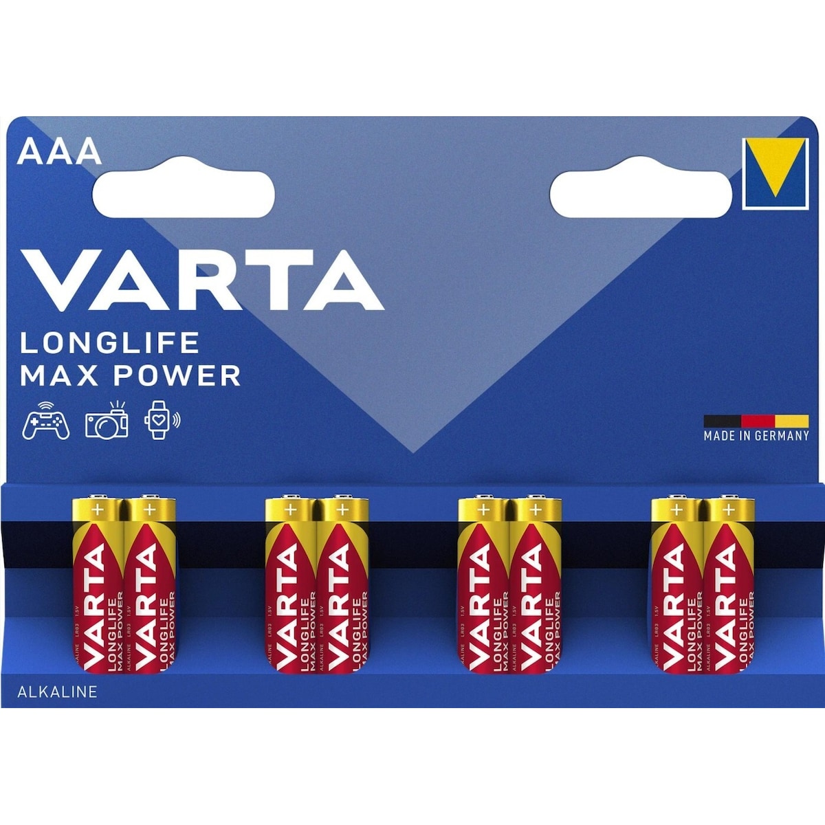 Varta Longlife Max Power AAA 8-pakning (B)