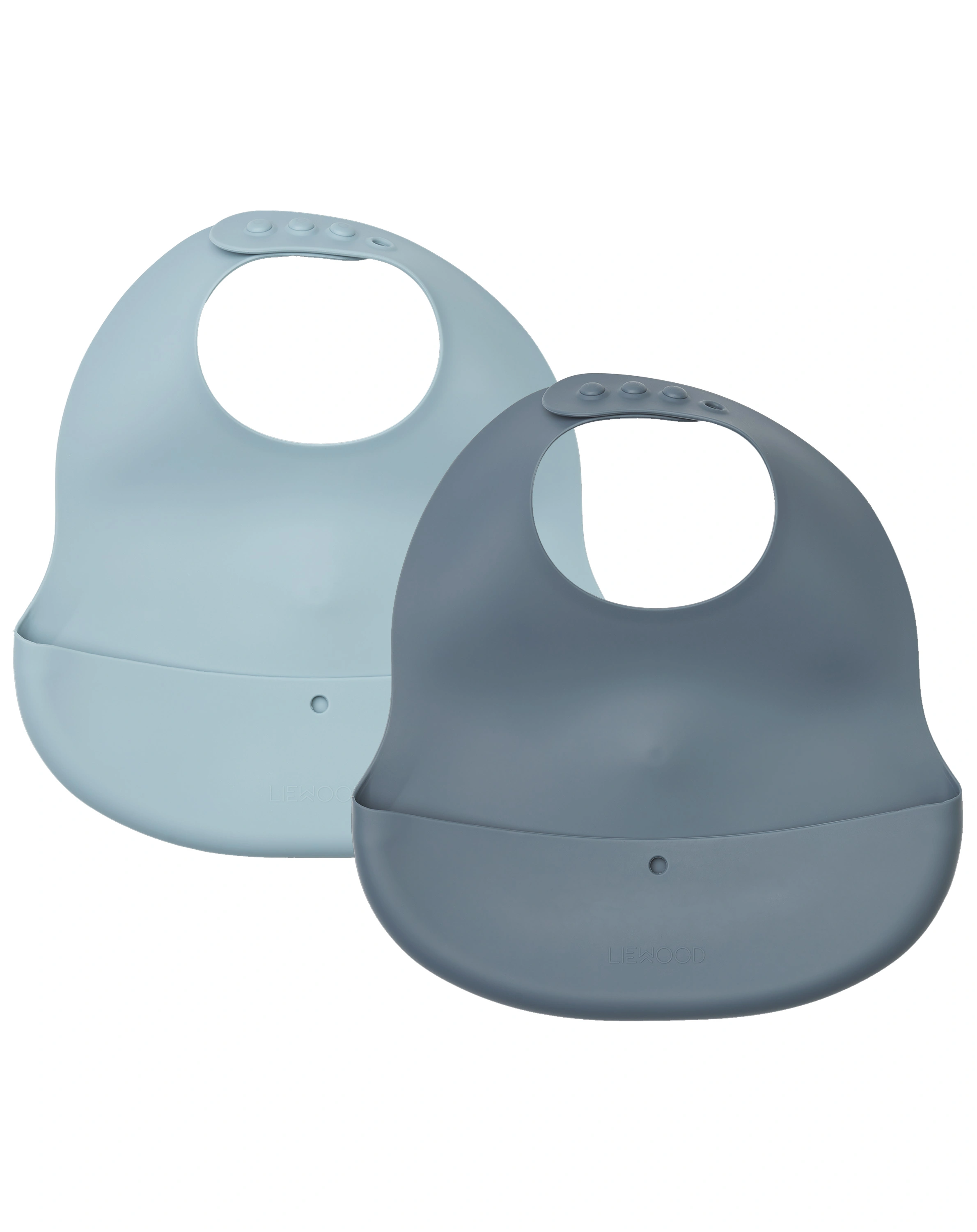 Silikon-Lätzchen EMBER mit Auffangschale 2-teilig in sea blue