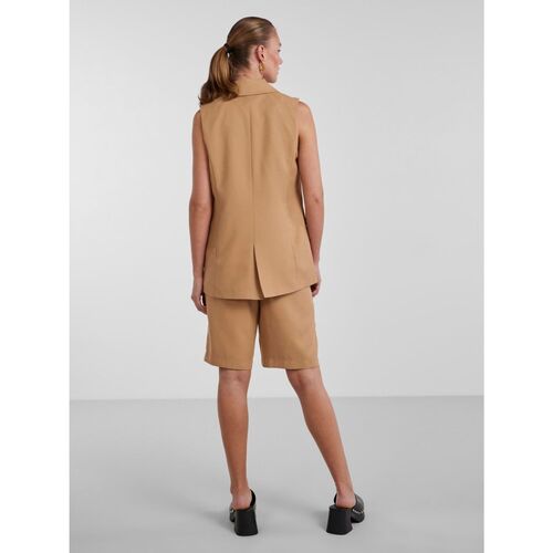 Pieces - 17133310 TALLY VEST-INDIAN TAN Marrón