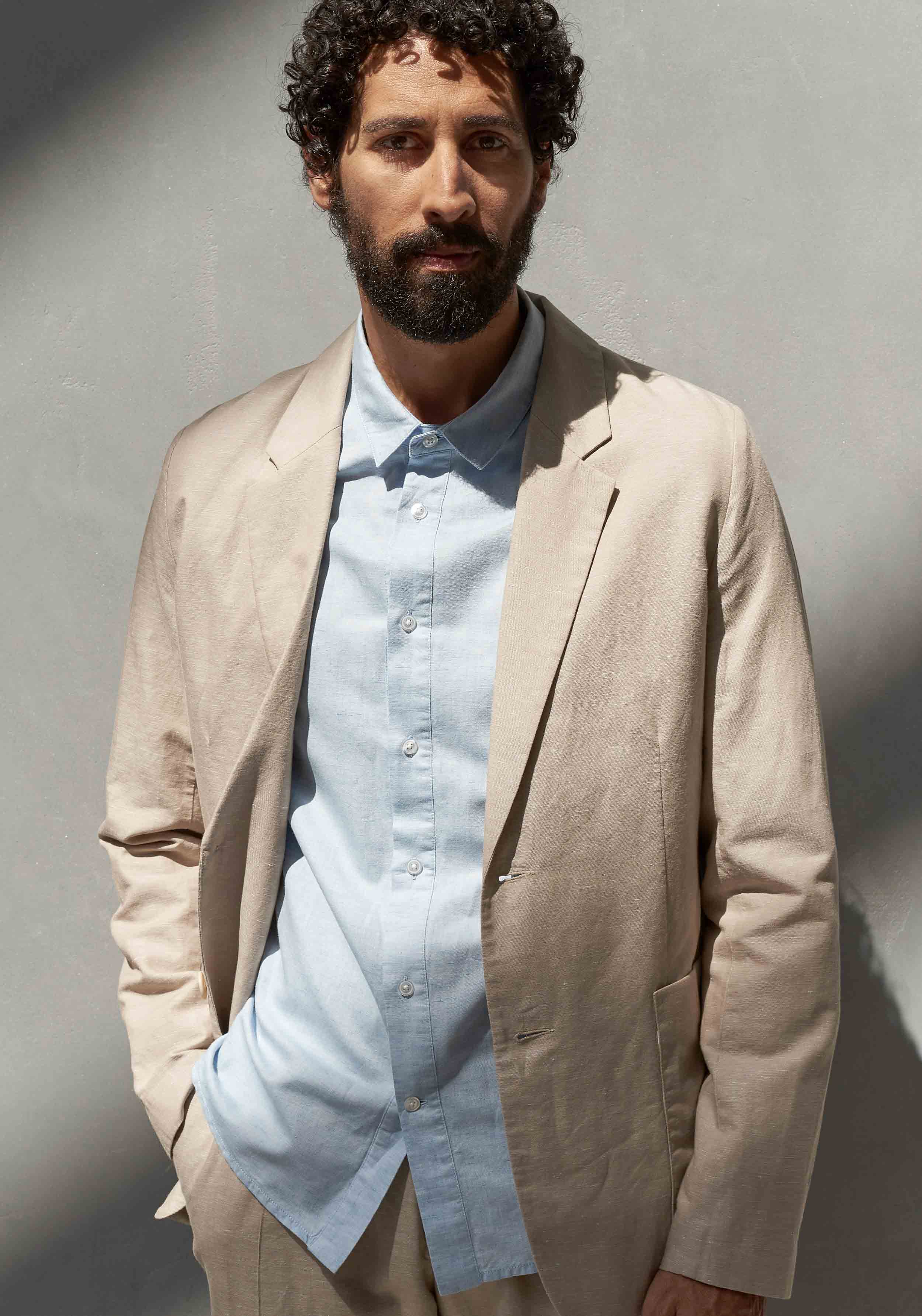 About Companions Leinen-Blazer Enver Linen Sand