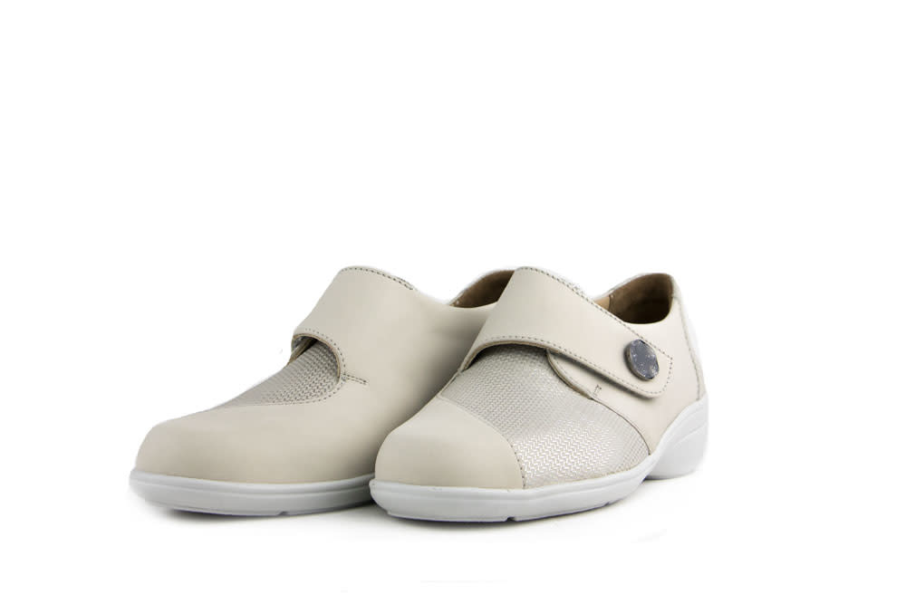 Solidus Klittenbandschoenen Beige Hedda Cigno Treccia