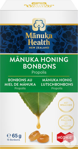 Manuka Health Bonbons Au Miel De Manuka MGO400+ Contre La Toux Propolis 15 Bonbons