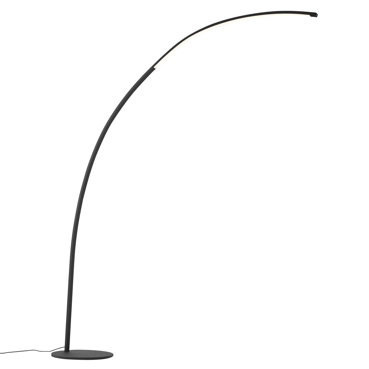Moderne booglamp zwart incl. LED met touch dimmer - Arlow