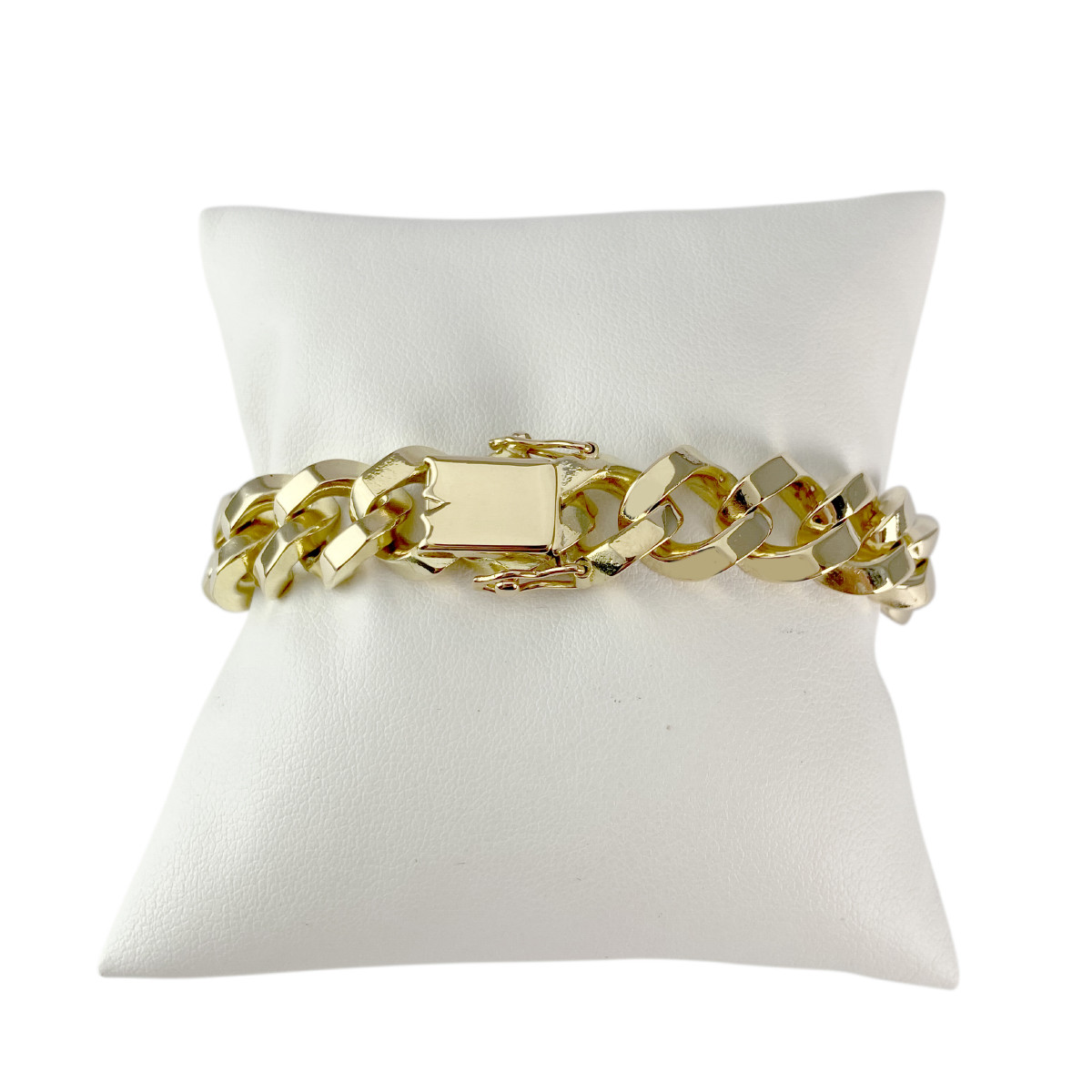 Bracelet d'occasion or 750 jaune maille gourmette 18 cm
