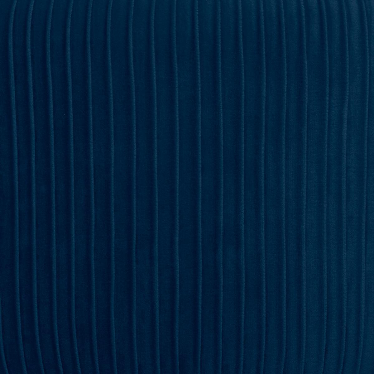 TABOURET APPOINT VELOURS SOLARO BLEU