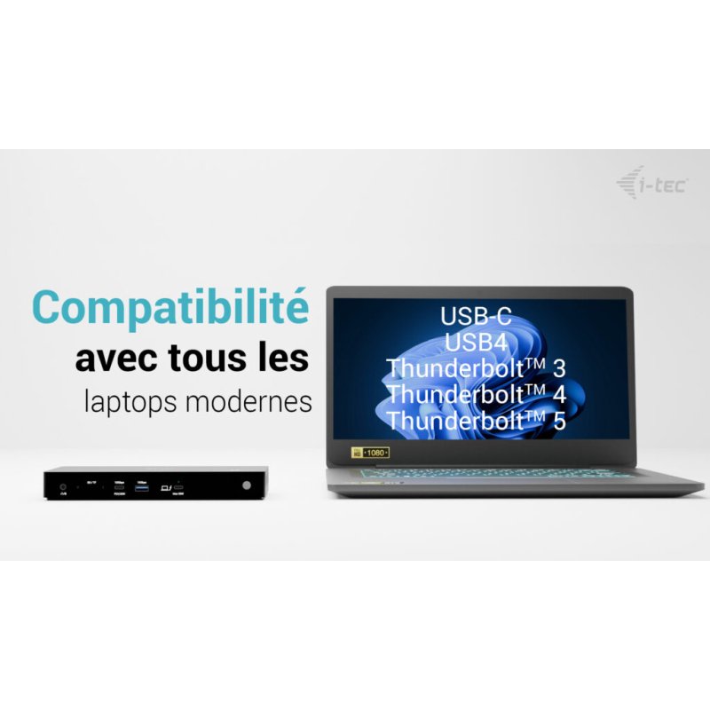i-tec Thunderbolt4 Triple Display Docking Station + Power Delivery 96W