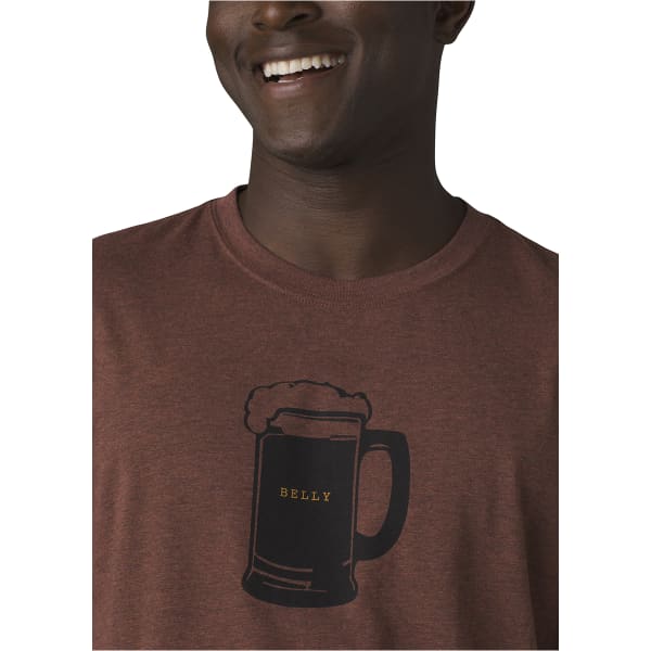 T-shirt PRANA BEER BELLY JOURNEYMAN CLOVE HEATHER