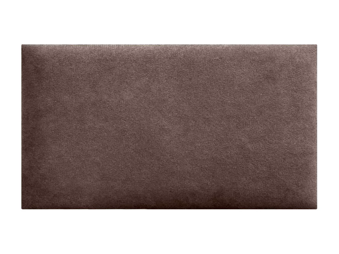 DHOME Lot de 8 Panneaux Rembourrés en Tissu Aqualine Autocollants pour Mur Acoustiques Absorbants Protection contre (Marron chocolat, 60x40cm,x8)