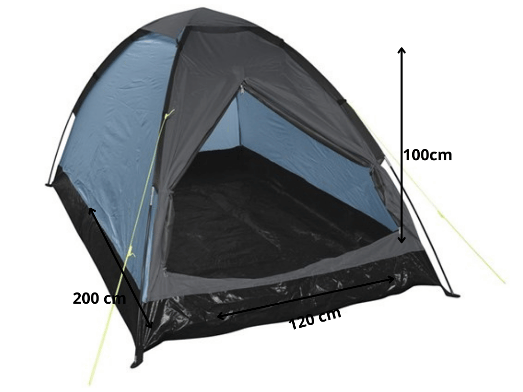 HIXA tent met glow in the dark scheerlijnen
