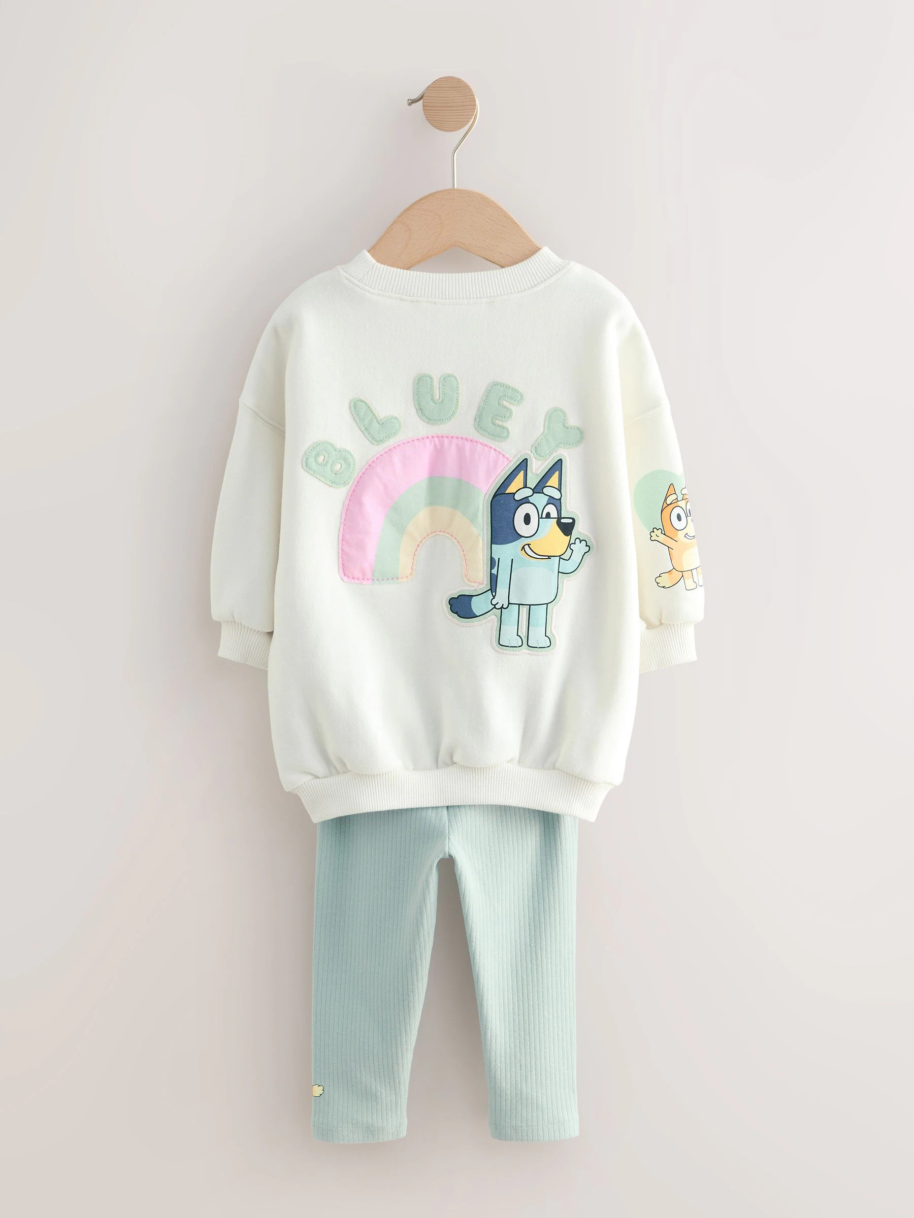 Crème - Bluey-set van sweatshirt en legging (12mnd -7jr)