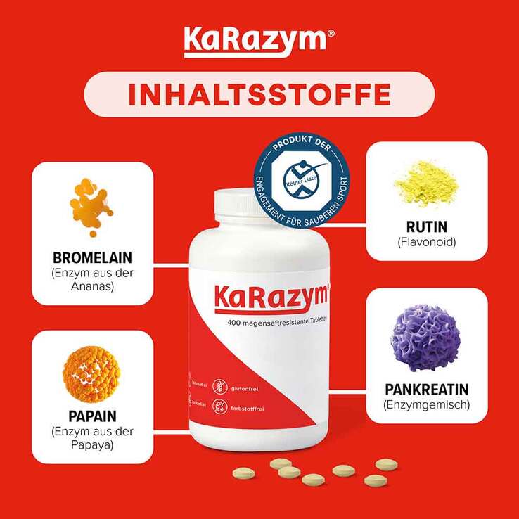 Karazym magensaftresistente Tabletten, 400 St