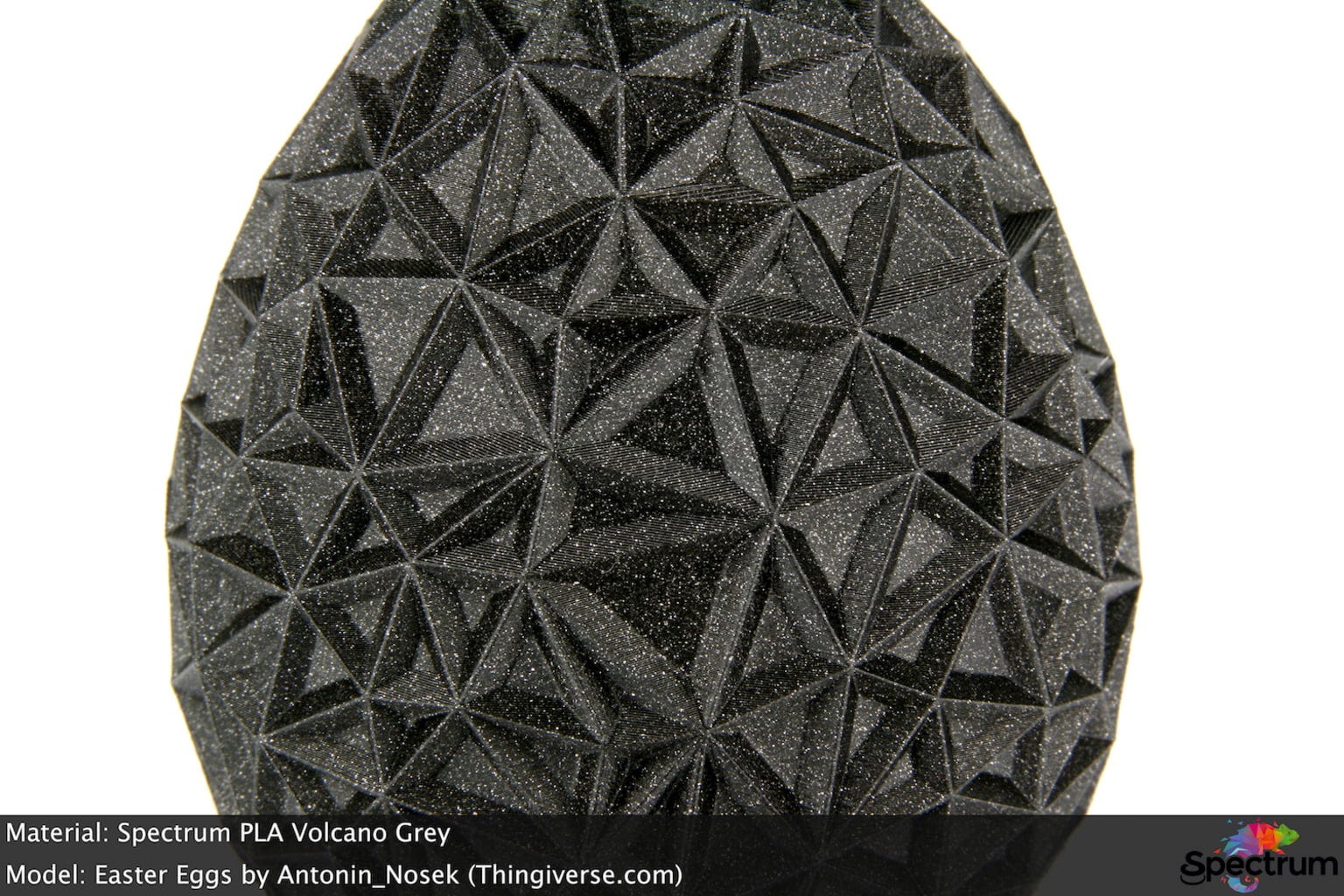 Spectrum  PLA Glitter Volcano Grey, 1,75 mm / 1000 g    Glitzerndes PLA-Filament