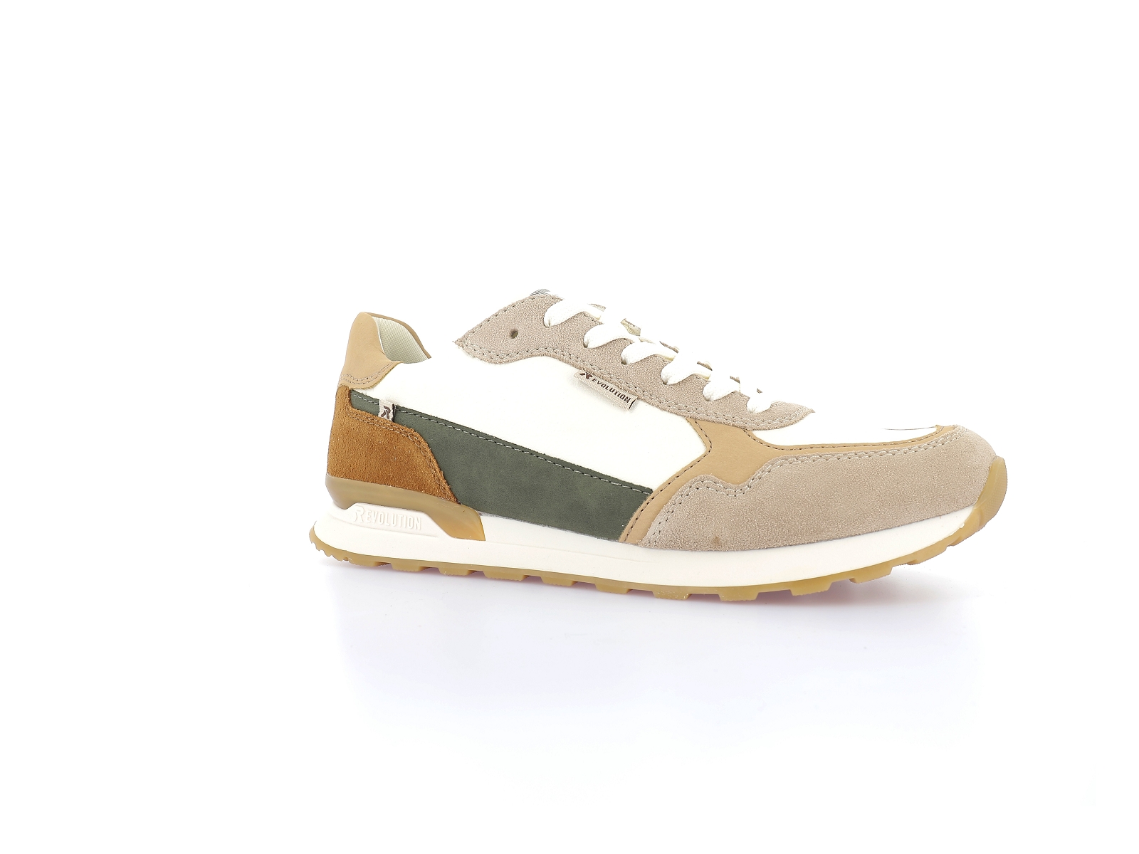 Rieker-U0307 Cuir Multi Blanc