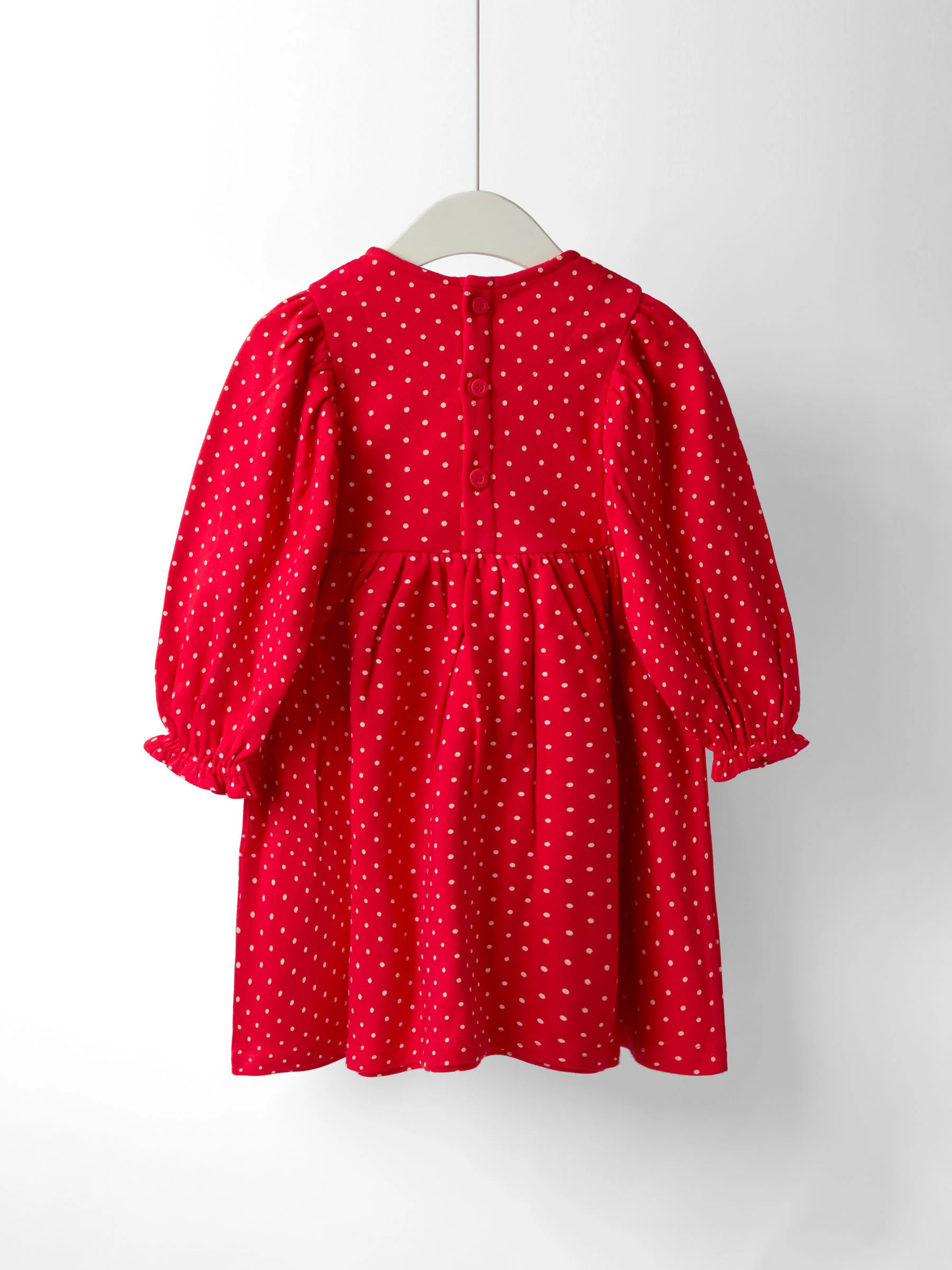 JoJo Maman Bébé Christmas Yoke Appliqué Dress