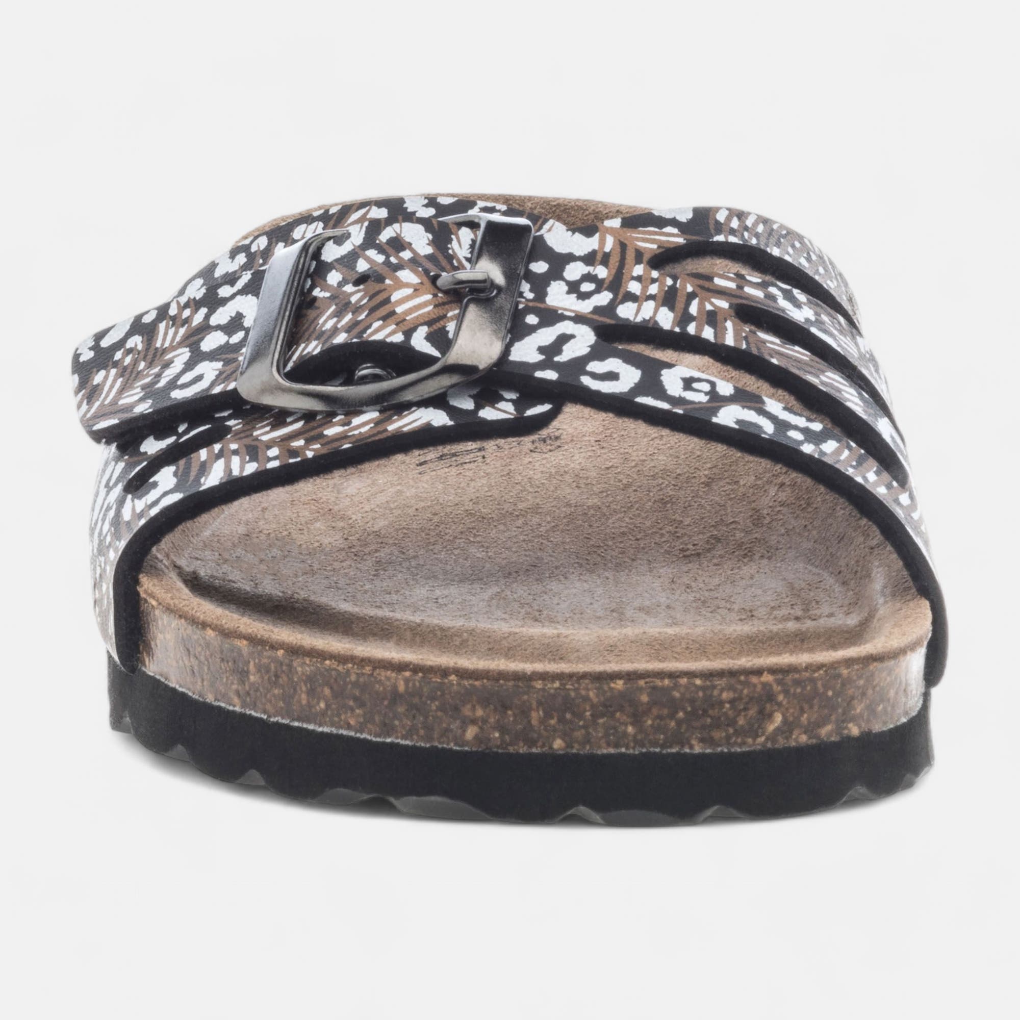 Mules semelle liège Femme noir