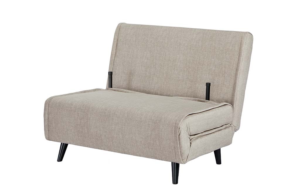 Schlafsessel SMART MULTIFUNCTION 100cm champagner Vogue Velours Samt Bettfunktion