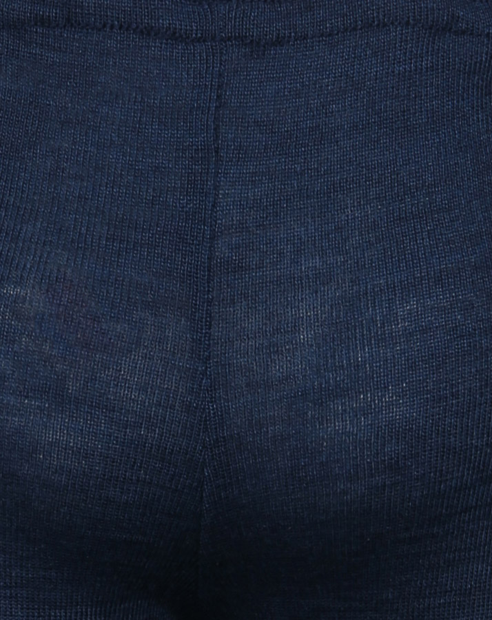Woll-Leggings BABY mit Seide in marine