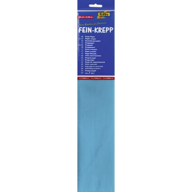Fein-Krepp - lichtblau
