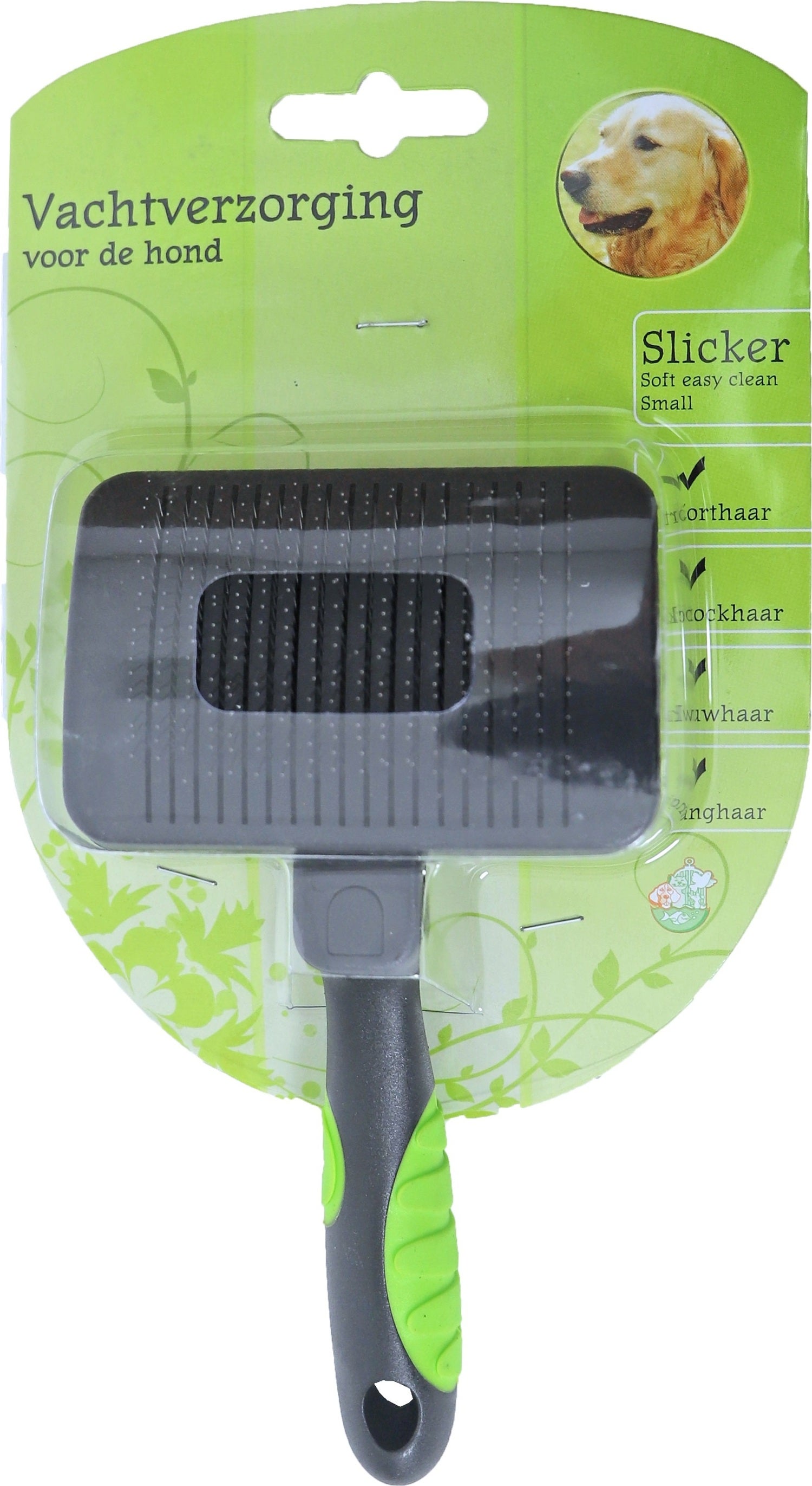 Boon hondenborstel slicker soft easy clean S