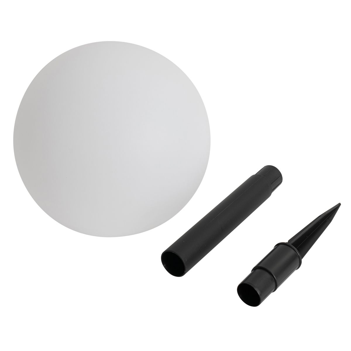 Set van 3 buiten vloerlampen wit incl. LED solar IP44 - Ludger