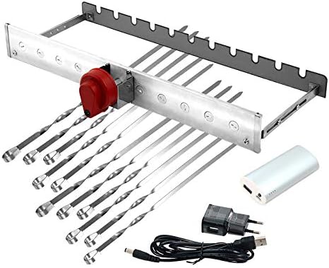 CEEBOO Grillmaster Grillaufsatz, Renschler Line mit Motor, Powerbank und 11 Spieße